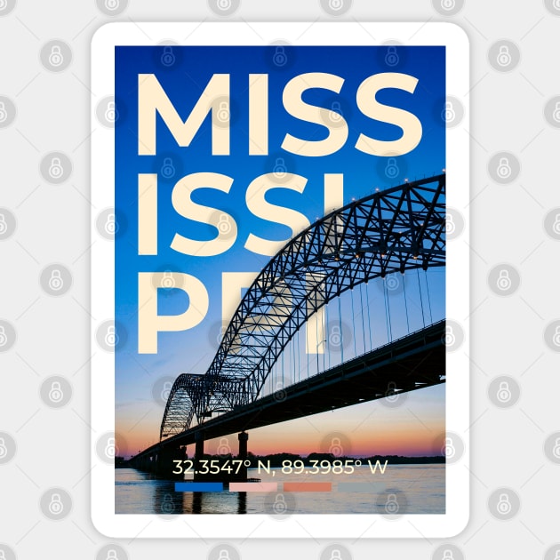 Mississippi Sticker by mardavemardave